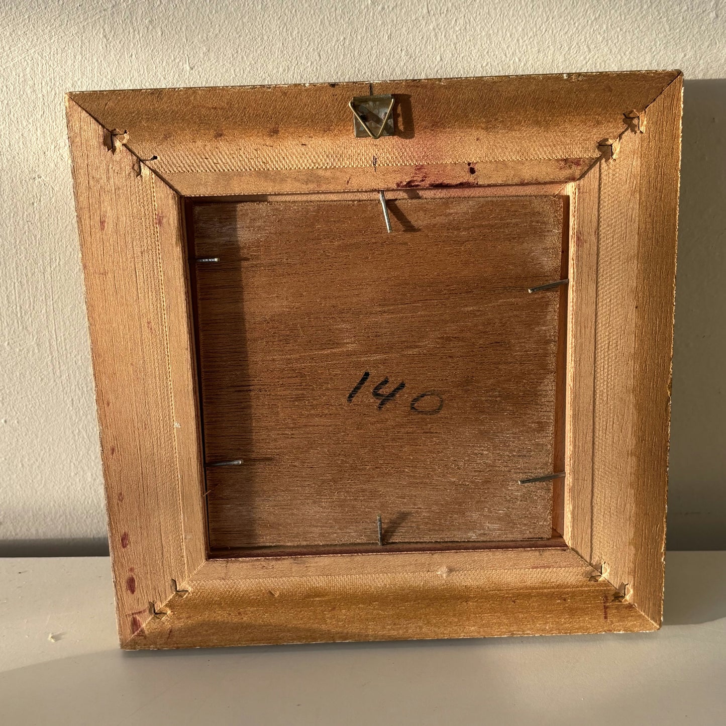 Intriguing Cityscape Oil Painting "Thatched Cottage" Figurative Small Artwork