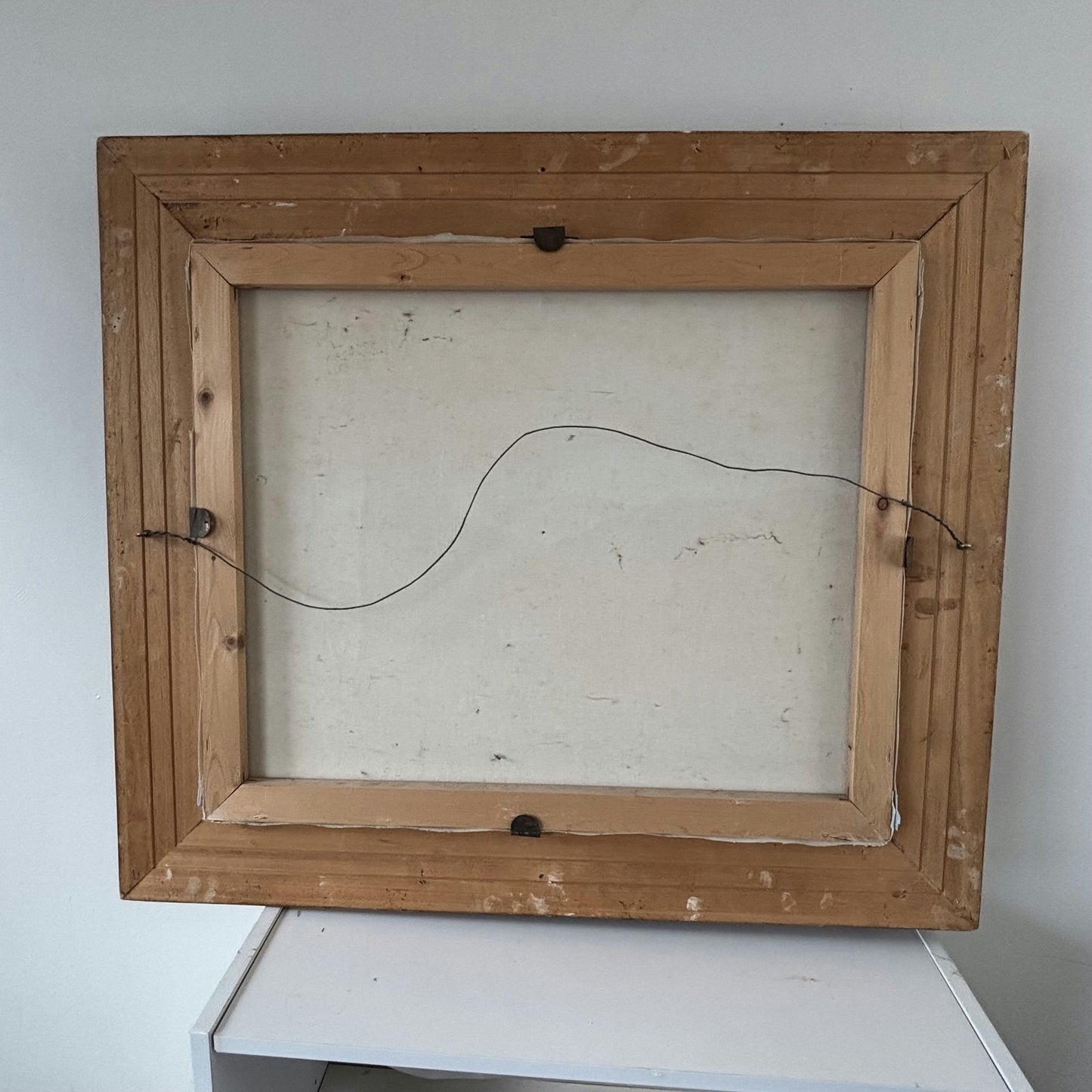 Vintage Oil Painting Landscape "Rustic Chapel" Expressive Large Artwork