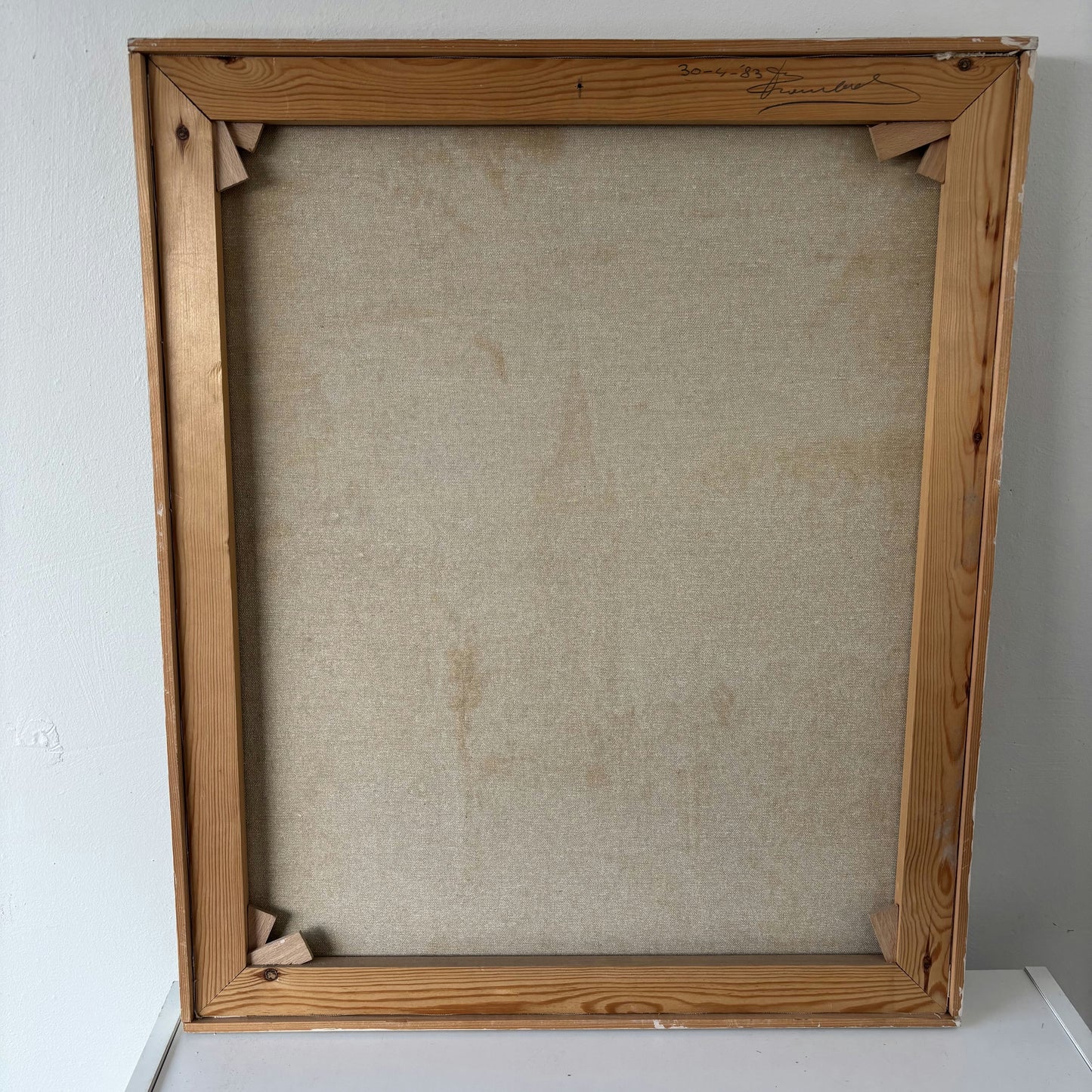 Figurative Oil Painting Cityscape "Church Tower" Vintage Medium Art