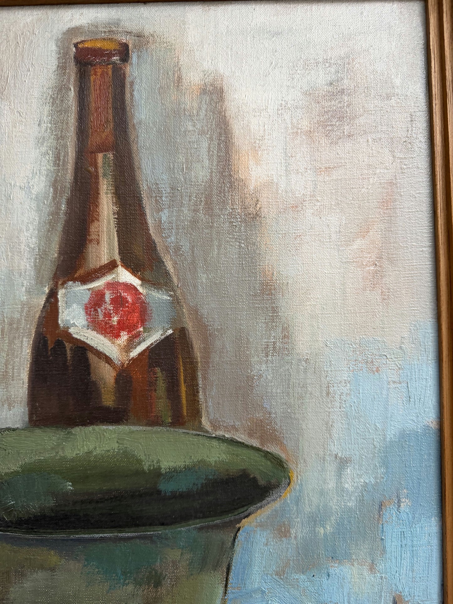 Figurative Oil Painting Still Life "Decorative Pitcher" Fine Medium Art