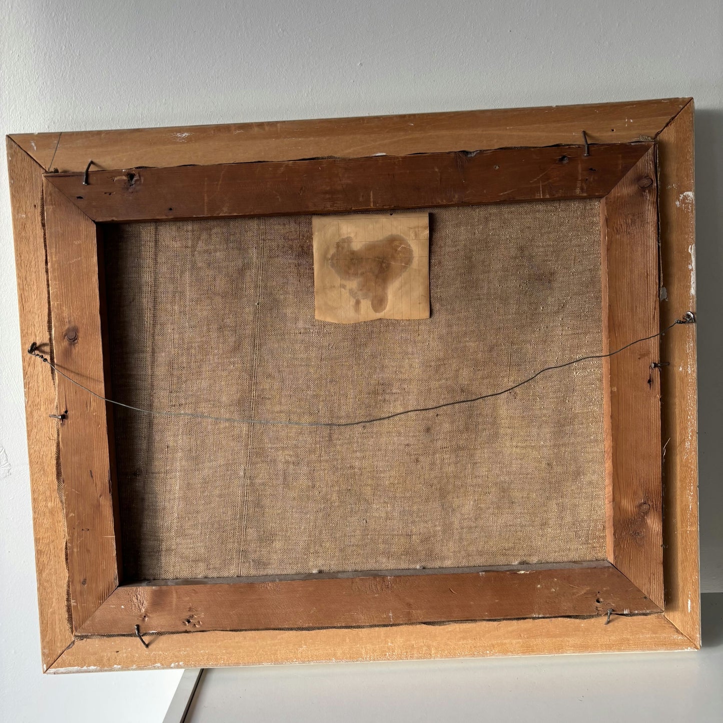 Striking Landscape Oil Painting "Woman With Basket" Classic Medium Art