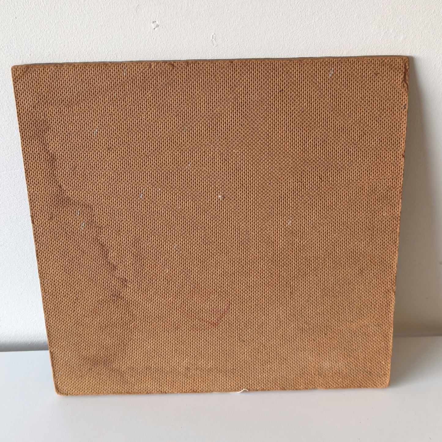 Vintage Man with Beard Mustache Red Warm Toned Oil Painting