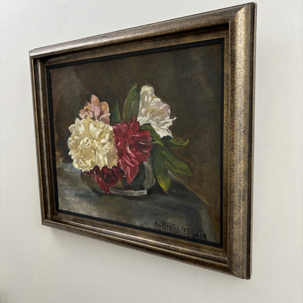 Handcrafted Flowery Still Life Oil Painting "Flower Vase" Rustic Art Holland Art Shop
