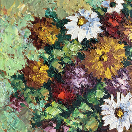 Classic Floral Still Life Oil Painting "Flower Bouquet" Authentic French Artwork Holland Art Shop
