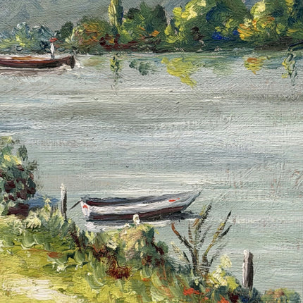 Expressive Landscape Oil Painting "Framed Painting" Handcrafted Small Artwork Holland Art Shop