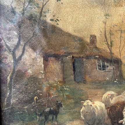 Timeless Animals Aquarel "Flock Shepherd" Original Art Holland Art Shop