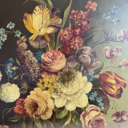 Classic Floral Still Life Oil Painting "Flower Vase" Vintage Large Art Holland Art Shop