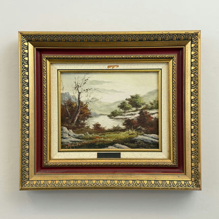 Traditional Landscape Oil Painting "Ornate Frame" Rustic Artwork Holland Art Shop
