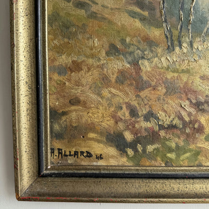 Traditional Landscape Oil Painting "Lone Birch" Detailed Art Holland Art Shop