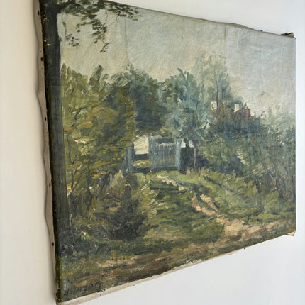 Detailed Landscape Oil Painting "Country Path" Handcrafted Artwork Holland Art Shop