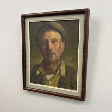 Detailed Portrait Oil Painting "Textured Surface" Traditional Small Artwork Holland Art Shop