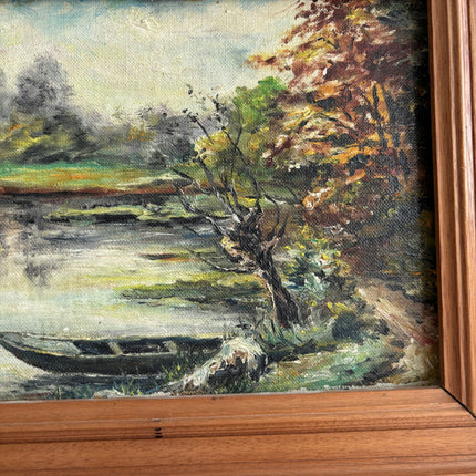 Rustic Landscape Oil Painting "Framed Painting" Traditional Small Artwork Holland Art Shop