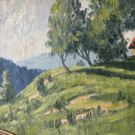 Elegant Landscape Oil Painting "Green Hill" Timeless Art Holland Art Shop