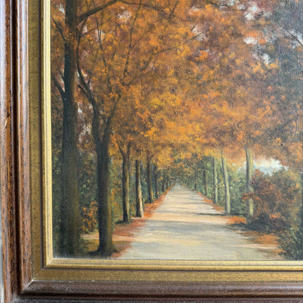 Timeless Landscape Oil Painting "Tree Avenue" Vintage Artwork Holland Art Shop