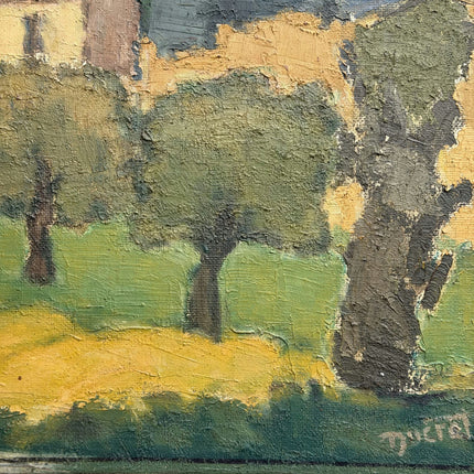 Marcel Ducret Refined Landscape Oil Painting "Village Church" Classic Art Holland Art Shop