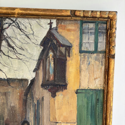 Classic Figurative Oil Painting "Hooded Figure" Handcrafted Artwork Holland Art Shop