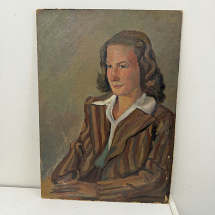 Authentic Portrait Oil Painting "Seated Woman" Refined Art Holland Art Shop