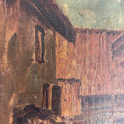 Detailed Cityscape Oil Painting "Framed Painting" Elegant Small Artwork Holland Art Shop