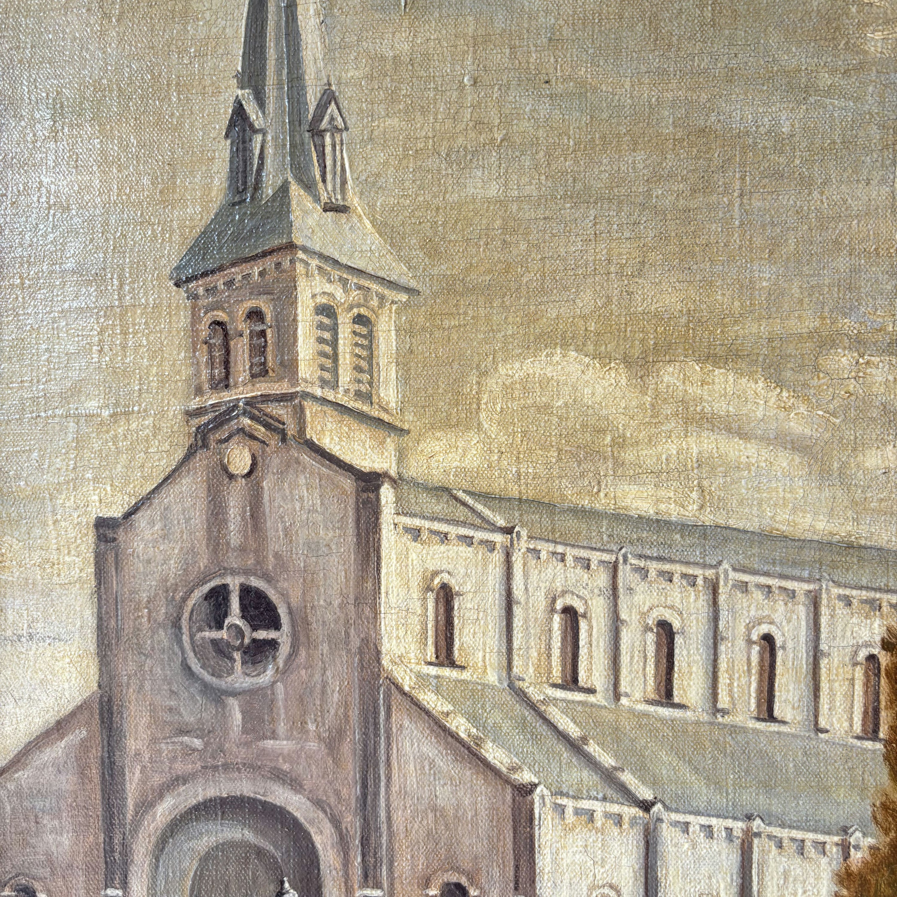 Traditional Cityscape Oil Painting 
