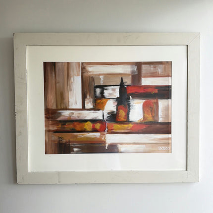 Timeless Abstract  Oil Painting "Framed Painting" Refined Large Artwork Holland Art Shop