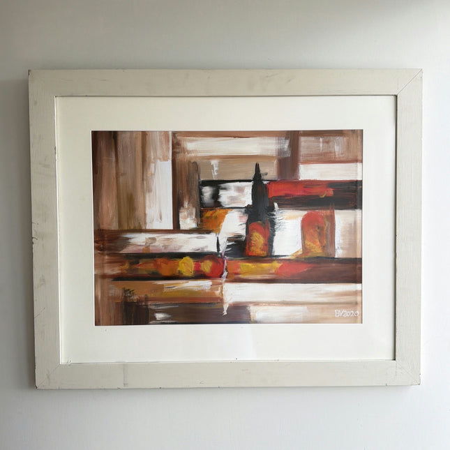 Timeless Abstract  Oil Painting "Framed Painting" Refined Large Artwork Holland Art Shop