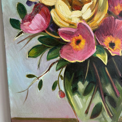 Vintage Floral Still Life Oil Painting "Flower Bouquet" Timeless Art Holland Art Shop