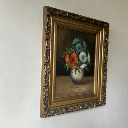 Refined Floral Still Life Oil Painting "Flower Vase" Expressive Artwork Holland Art Shop