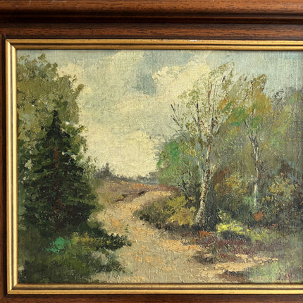 Classic Landscape Oil Painting "Forest Path" Expressive Dutch Artwork Holland Art Shop