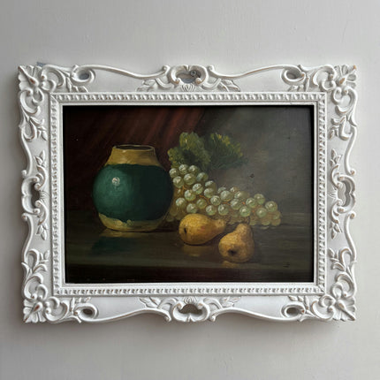 Rustic Still Life Oil Painting "Green Vase" Authentic Artwork Holland Art Shop