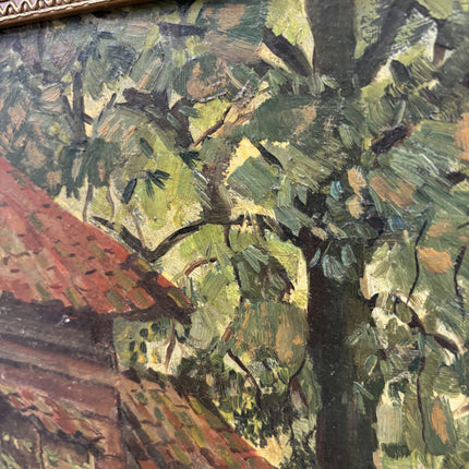 Authentic Landscape Oil Painting "Thatched Roof" Elegant Artwork Holland Art Shop