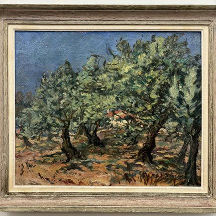 Traditional Landscape Oil Painting "Olive Trees" Detailed Artwork Holland Art Shop
