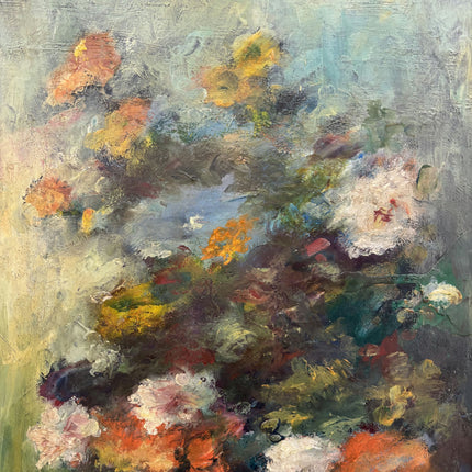 Authentic Floral Still Life Oil Painting "Flower Vase" Rustic Art Holland Art Shop
