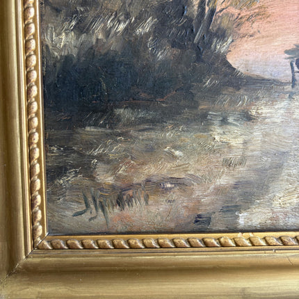 Expressive Figurative Oil Painting "Seated Woman" Authentic Small Artwork Holland Art Shop