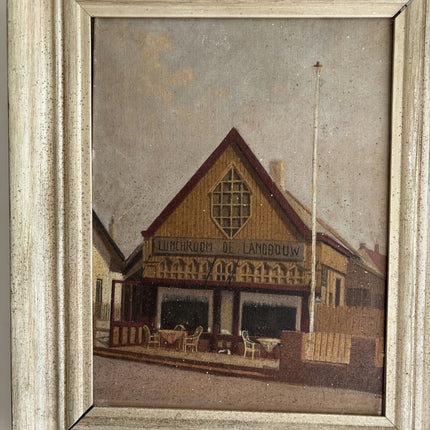 Handcrafted Cityscape Oil Painting "Framed Painting" Traditional Art Holland Art Shop