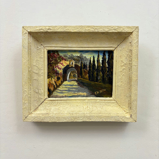 Rustic Landscape Oil Painting "Stone Arch" Elegant French Artwork Holland Art Shop