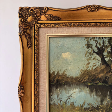 Refined Animals Oil Painting "White Ducks" Traditional Art Holland Art Shop