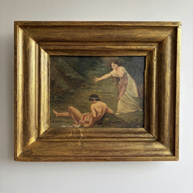 Classic Figurative Oil Painting "Reaching Woman" Rustic Artwork Holland Art Shop
