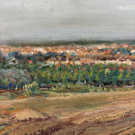 Detailed Landscape Oil Painting "Wheat Field" Handcrafted Artwork Holland Art Shop