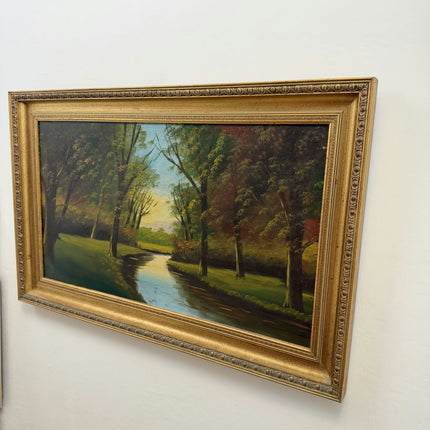 Elegant Landscape Oil Painting "Framed Painting" Detailed Large Art Holland Art Shop