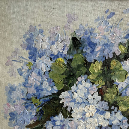 Authentic Floral Still Life Oil Painting "Blue Bouquet" Timeless Art Holland Art Shop