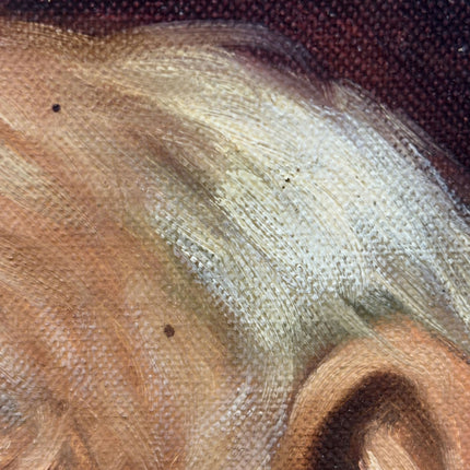 Vintage Portrait Oil Painting "Bearded Man" Rustic Art Holland Art Shop