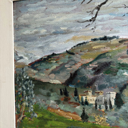 Detailed Landscape Oil Painting "Lonely Tree" Handcrafted Art Holland Art Shop