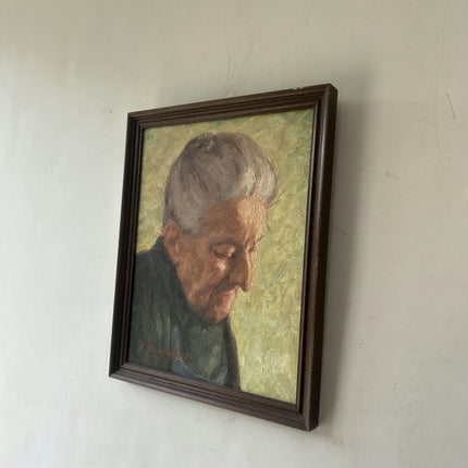 Timeless Portrait Oil Painting "Elderly Man" Elegant Small Artwork Holland Art Shop