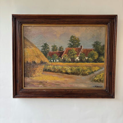 Original Landscape Oil Painting "Canvas Backing" Detailed Artwork Holland Art Shop