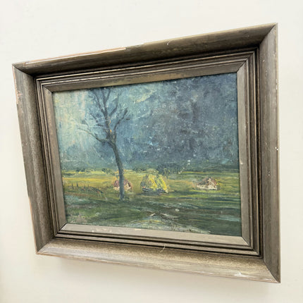 Timeless Landscape Oil Painting "Lone Tree" Expressive Art Holland Art Shop