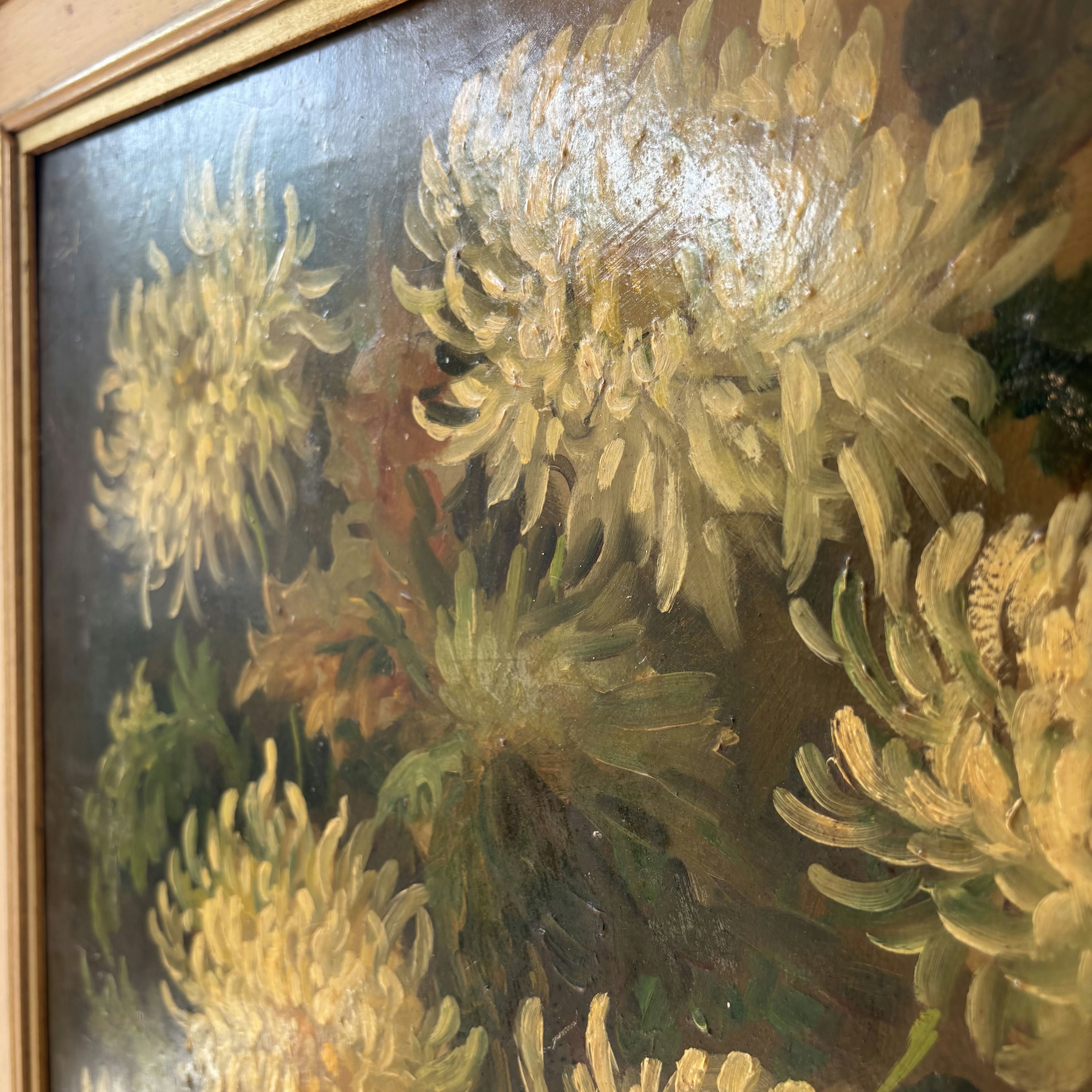 Traditional Flowery Still Life Oil Painting 
