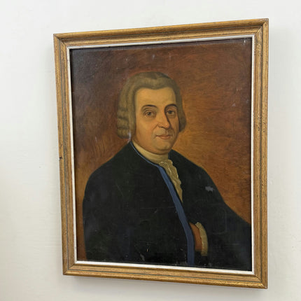 Handcrafted Portrait Oil Painting "Seated Gentleman" Timeless Art Holland Art Shop