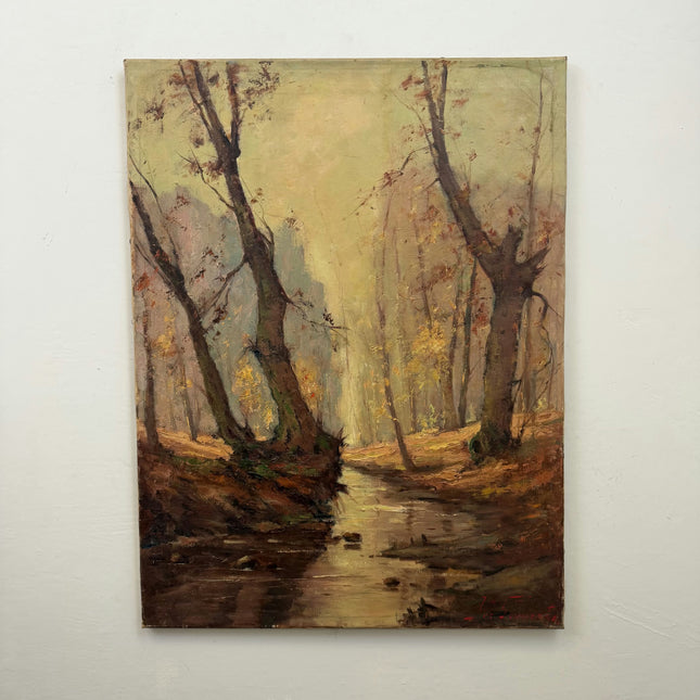 Elegant Landscape Oil Painting "Painted Canvas" Timeless Large Art Holland Art Shop