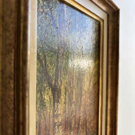 Refined Landscape Oil Painting "Birch Trunks" Detailed French  Art Holland Art Shop