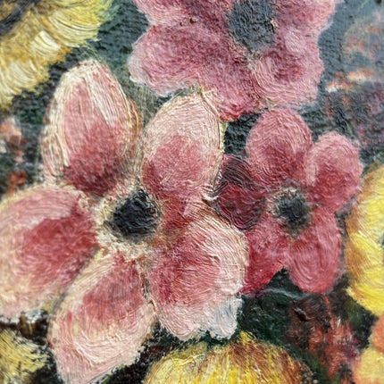 Rustic Floral Still Life Oil Painting "Flower Vase" Timeless Small Art Holland Art Shop
